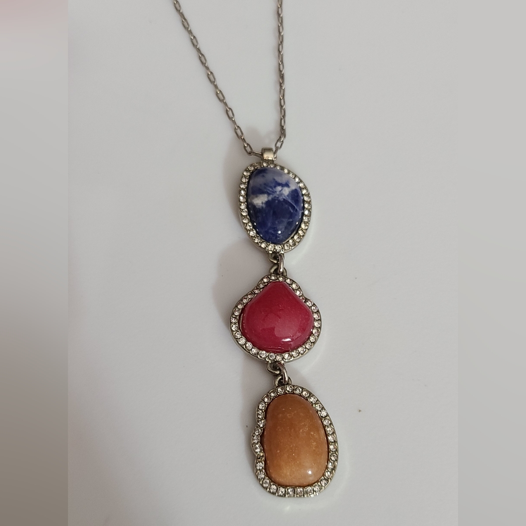 Ann Taylor Natural Gemstone Necklace 30